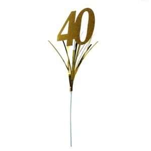 Pinche para Tortas 40 Años Dorado ACPR40DO