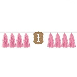 Borlas Primer Año Rosa 200cm BABS07