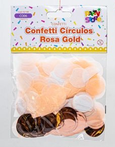 Confetti Circulos Rosa Gold CO06