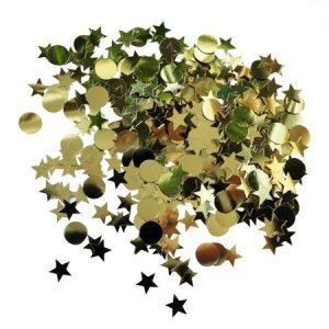 Confetti Circulos y Estrellas Doradas CO07
