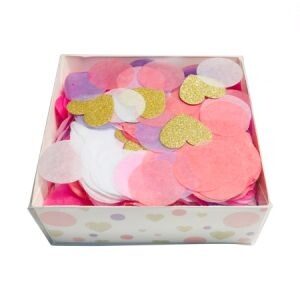 Confetti Combinación Corazones-Cajita PVC CO09