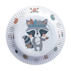 Plato Mapache 17cm x 6 DPC046