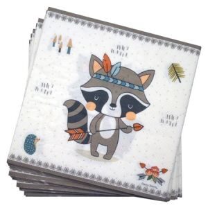 Servilletas Mapache x 20 DSE046