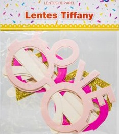 Lente de Papel "Tifanny" x 6un LEP071