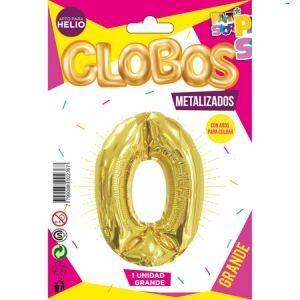Número 0 Dorado Grande Party GMGD0