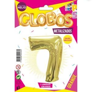 Número 7 Dorado Grande Party GMGD7