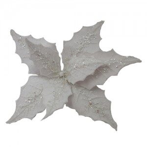 Flor Blanca c/Glitter Grande 25x25 NA45
