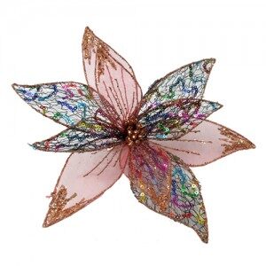 Flor Rosa c/Glitter Mediana 20x20 NA72