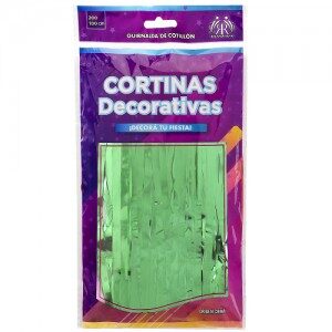 Cortina Metalizada Verde GUCOVE