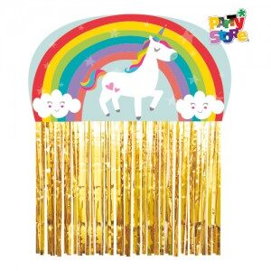 Cortina Arco Iris Unicornio Sweet 70x83cm BAN031