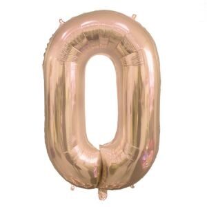 Número 0 Rosa Gold 14" Party en Blister GMCCG0