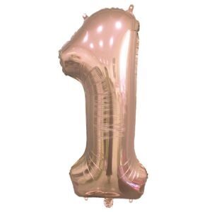 Número 1 Rosa Gold 14" Party en Blister GMCCG1