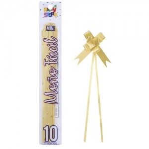 Moño Fácil Mini Dorado x 10un. REMFMIDO