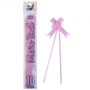 Moño Fácil Mini Rosa Pastel x 10un. REMFMIRS