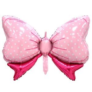 Moño Rosa Grande en Blíster GMF007