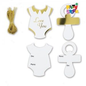 Etiquetas para Regalos *BEBE* 7,5x5cm x18un. RE06