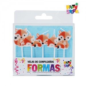 Velas Formas - Set Zorrito x5un. VS033