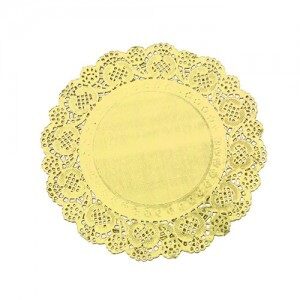 Blonda Redonda Dorada 16,5cm x 12un. DBLRD-16DO