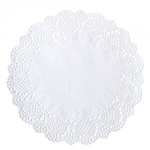 Blonda Redonda Blanca 32cm x 12un. DBLRD-32BL