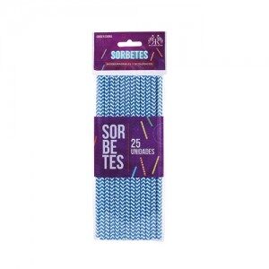 Sorbetes CHEVRON Celeste x 25un. DSPP094-RR