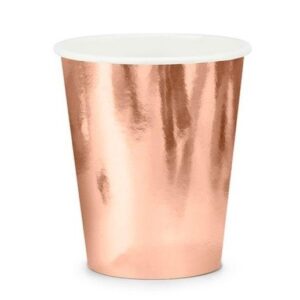 Vaso Rosa Gold Metalizado x 6un DVA088-2