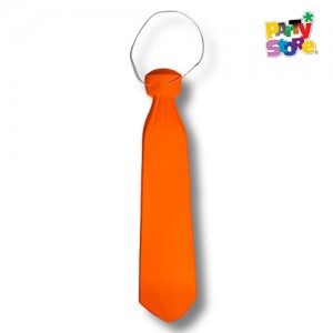 Corbata Plástica Naranja Fluo GO106NA