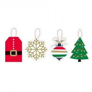 Etiquetas Navideñas 7,5x5cm x12un RE03