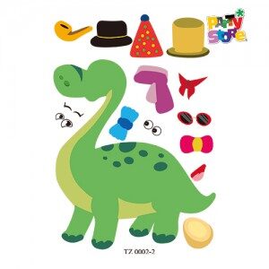 Stickers Dinosaurios x4 planchas STD-A