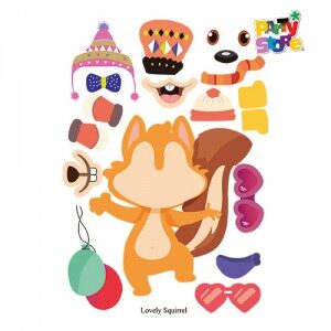 Stickers Animalitos x4 planchas STD-B