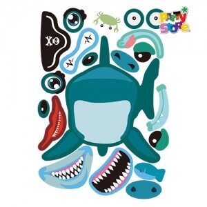 Stickers Bajo el Agua x4 planchas STD-D