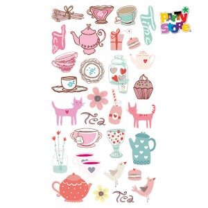 Stickers Tea Time x40 stickers STS065
