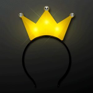 Vincha Corona Reina Amarilla Led XLVI13