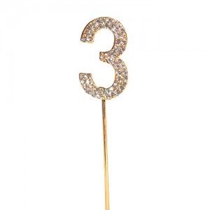 Numero 3 con Strass ACPRDI3