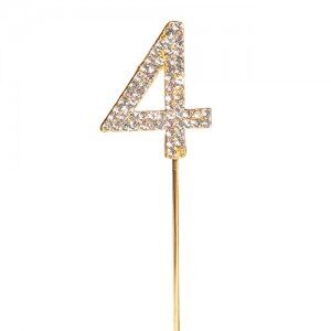 Numero 4 con Strass ACPRDI4