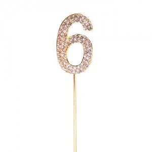 Numero 6 con Strass ACPRDI6