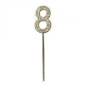 Numero 8 con Strass ACPRDI8