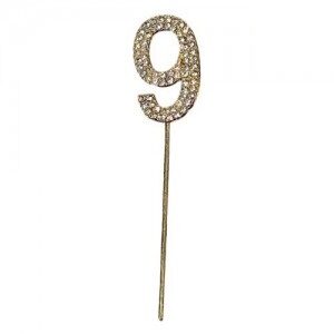 Numero 9 con Strass ACPRDI9