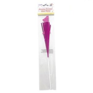 Pinche para Tortas 1 Año Rosa ACPR1RS
