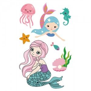 Tatto Temporal Sirenita STT015