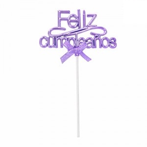 Adorno Feliz Cumpleaños Violeta ACPRFCRS2