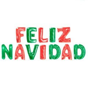 Globos Frase FELIZ NAVIDAD GMSETFN