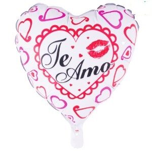 Corazón Metalizado "Te Amo" 49" x 46" cm GMF901