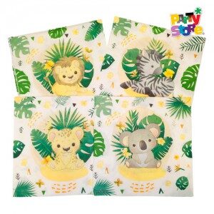 Servilletas "Animalitos Salvajes" x 20u DSE034-2