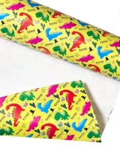 Pap de Regalo Dino 70x100 x 10 un PR11