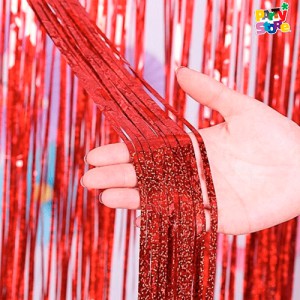 Cortina Holografica Rojo 100x200cm GUCOHRJ