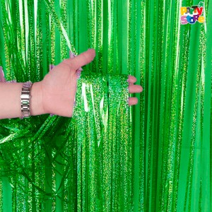 Cortina Holografica Verde 100x200cm GUCOHVE