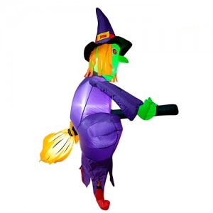 Inflable "Bruja Voladora" 1.5 metros Led DEINHA009