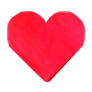 Servilletas Forma "Corazón" x 12 DSE110-1