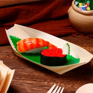 Bote de Madera 16cm x 50un  DBB160