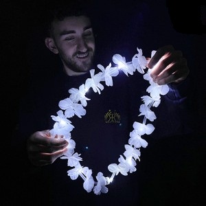 Flores Hawaianas Blancas LED  XLC19BL